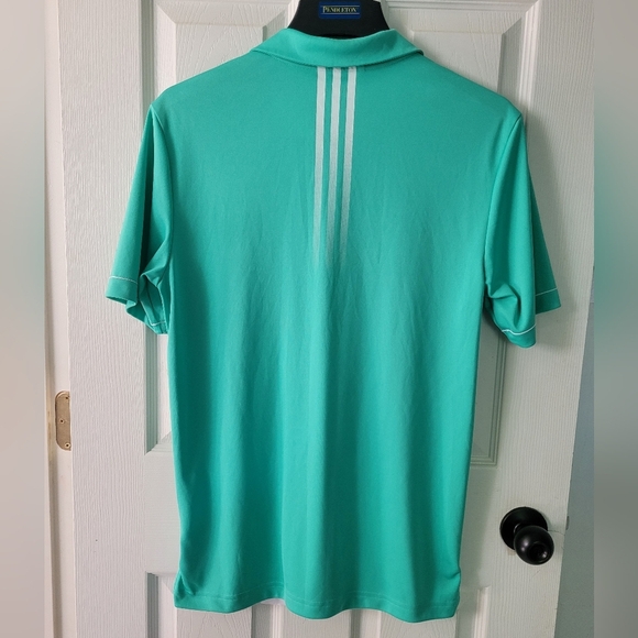 Adidas Green Performance Polo Shirt - Picture 3 of 16